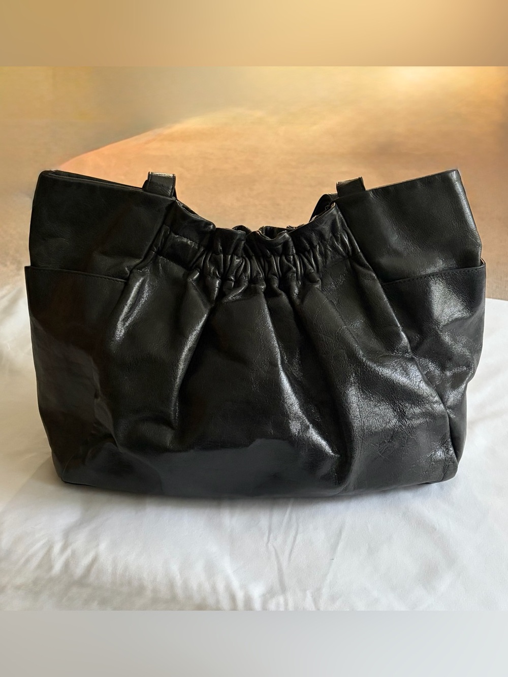 HOBO International Black Slouchy Tote Bag #2070500